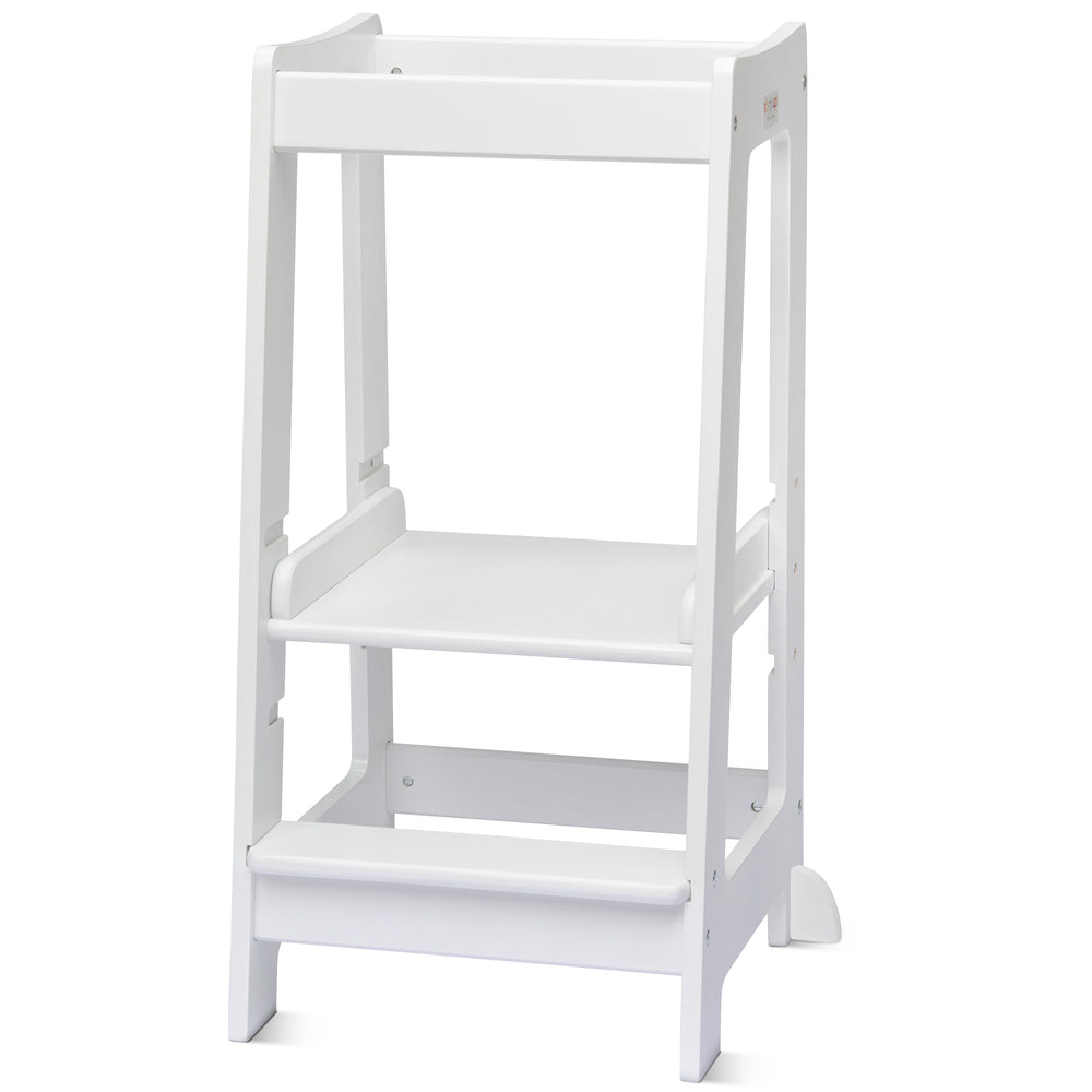 Nuestra torre Montessori para niños pequeños con escalón ajustable